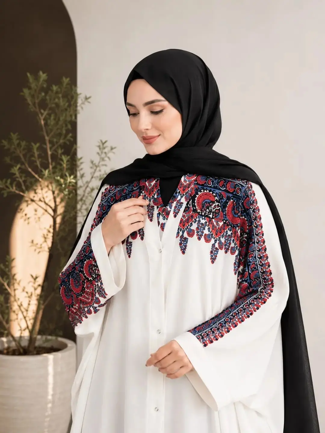 Georgette printed classic abaya — photo 3