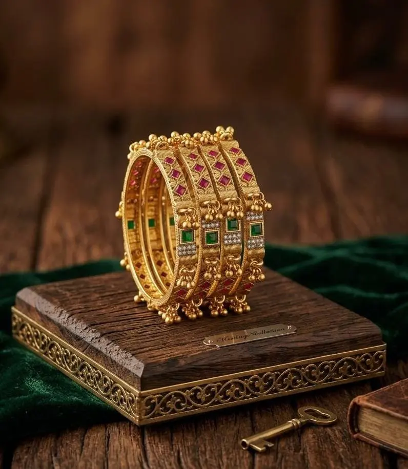 4 pcs Bangles Set*Matte gold finish** — photo 2