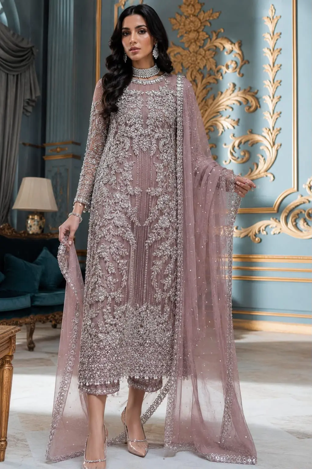 3 pc luxury Net Suit — photo 4