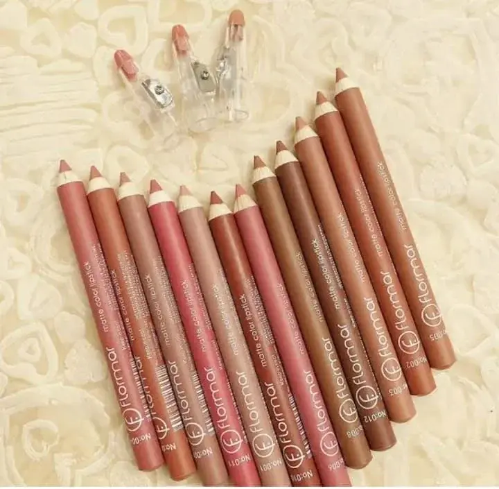 Flormar Soft Lip Liners Matte Color Lipstick Pencil 12 Pcs — photo 4