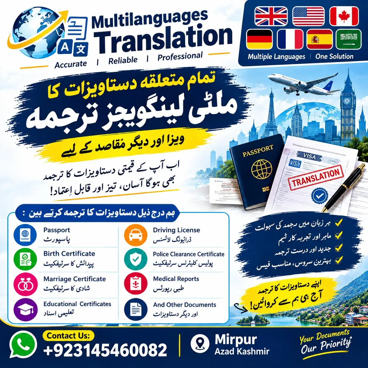 Multilanguage Translation Services – Mirpur, Azad Kashmi in Sector C-3