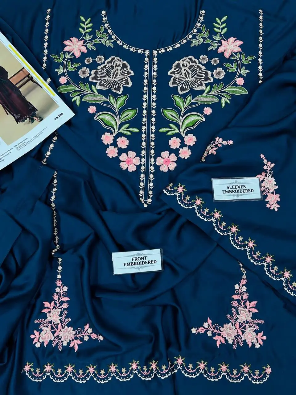 URGE Women Silk Embroidered Dress Unstitched 2Pcs — photo 2