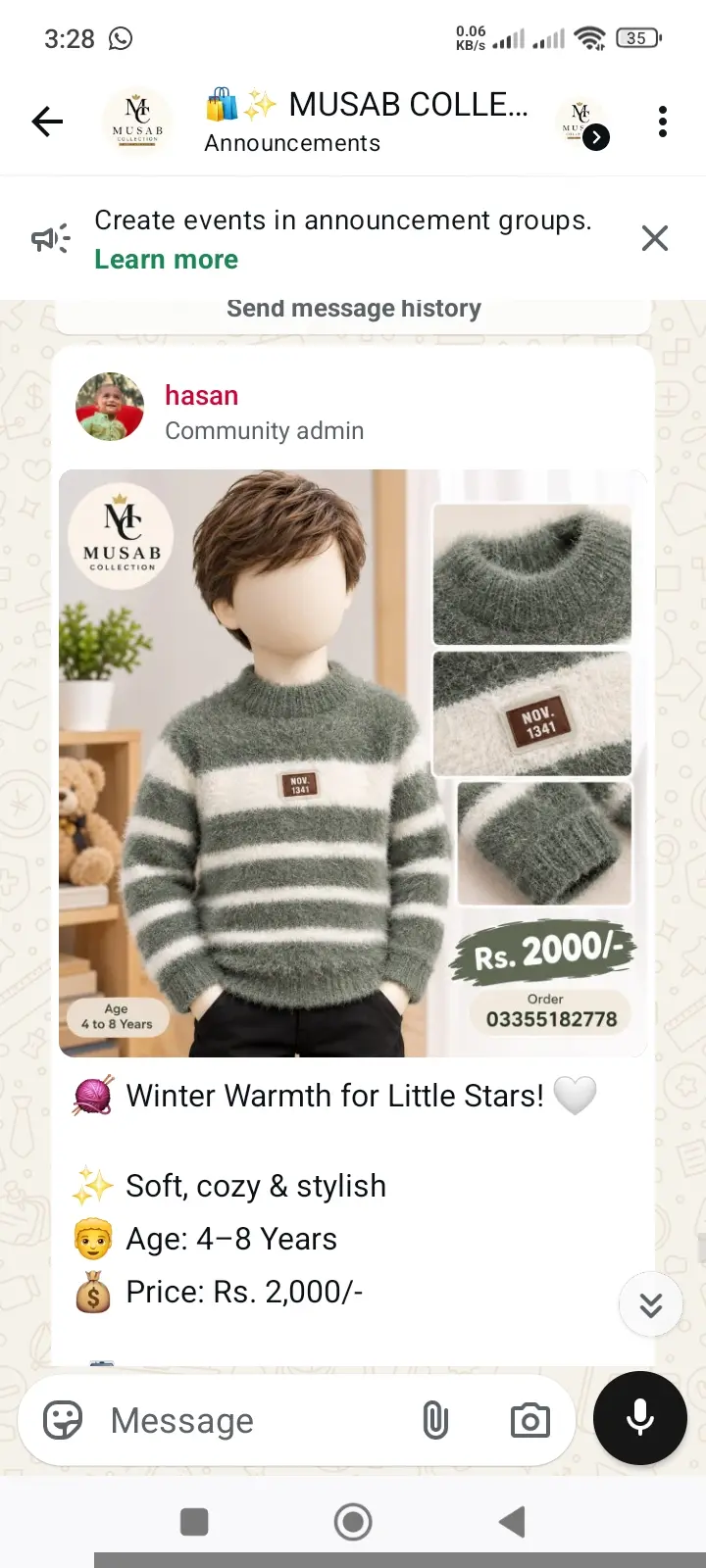 baby boy sweaters in Dhoke Syedan, Rawalpindi