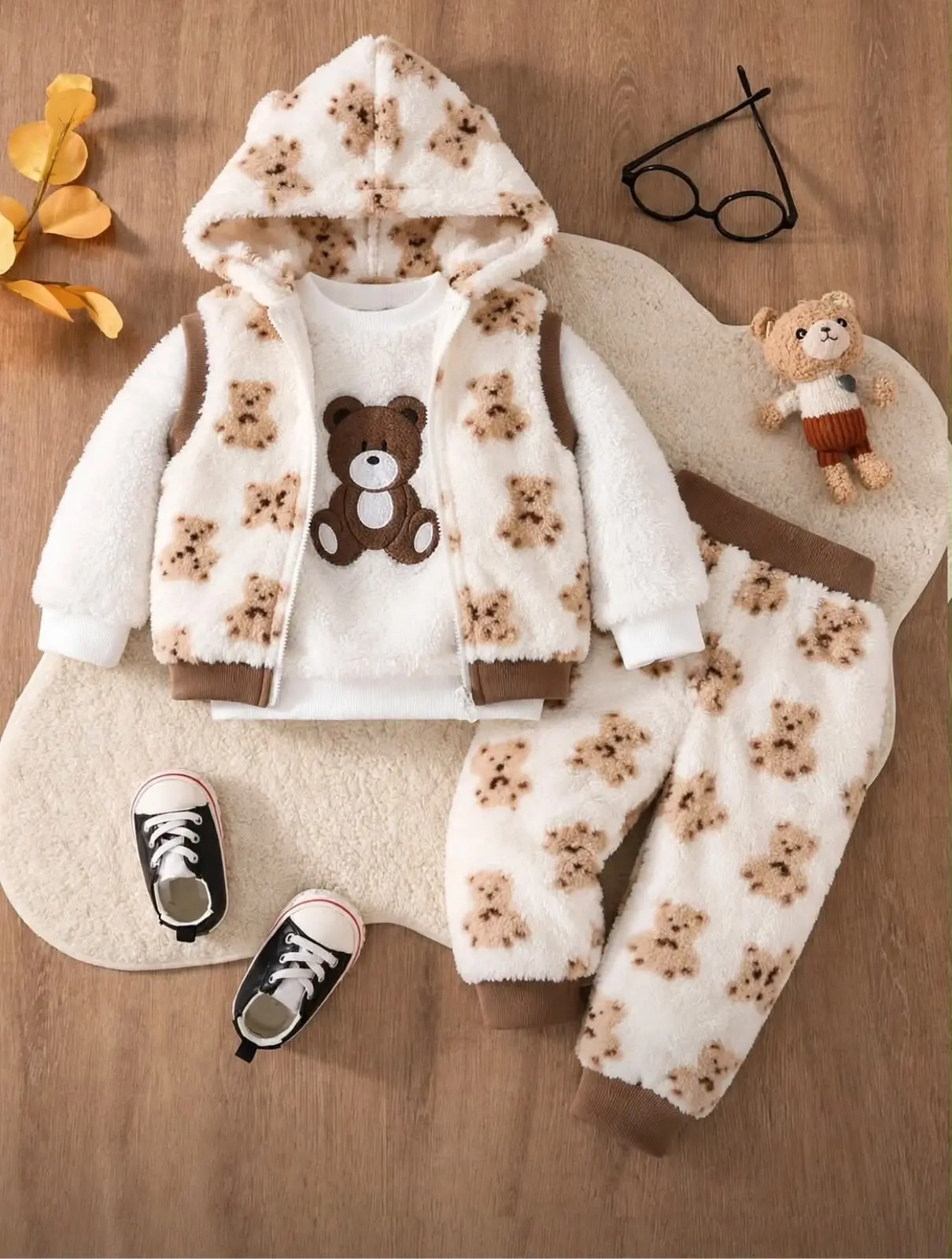 Cute Baby Winter Collection – Soft Plush Fleece Outfit Sets for Boys & Girls in Lahore