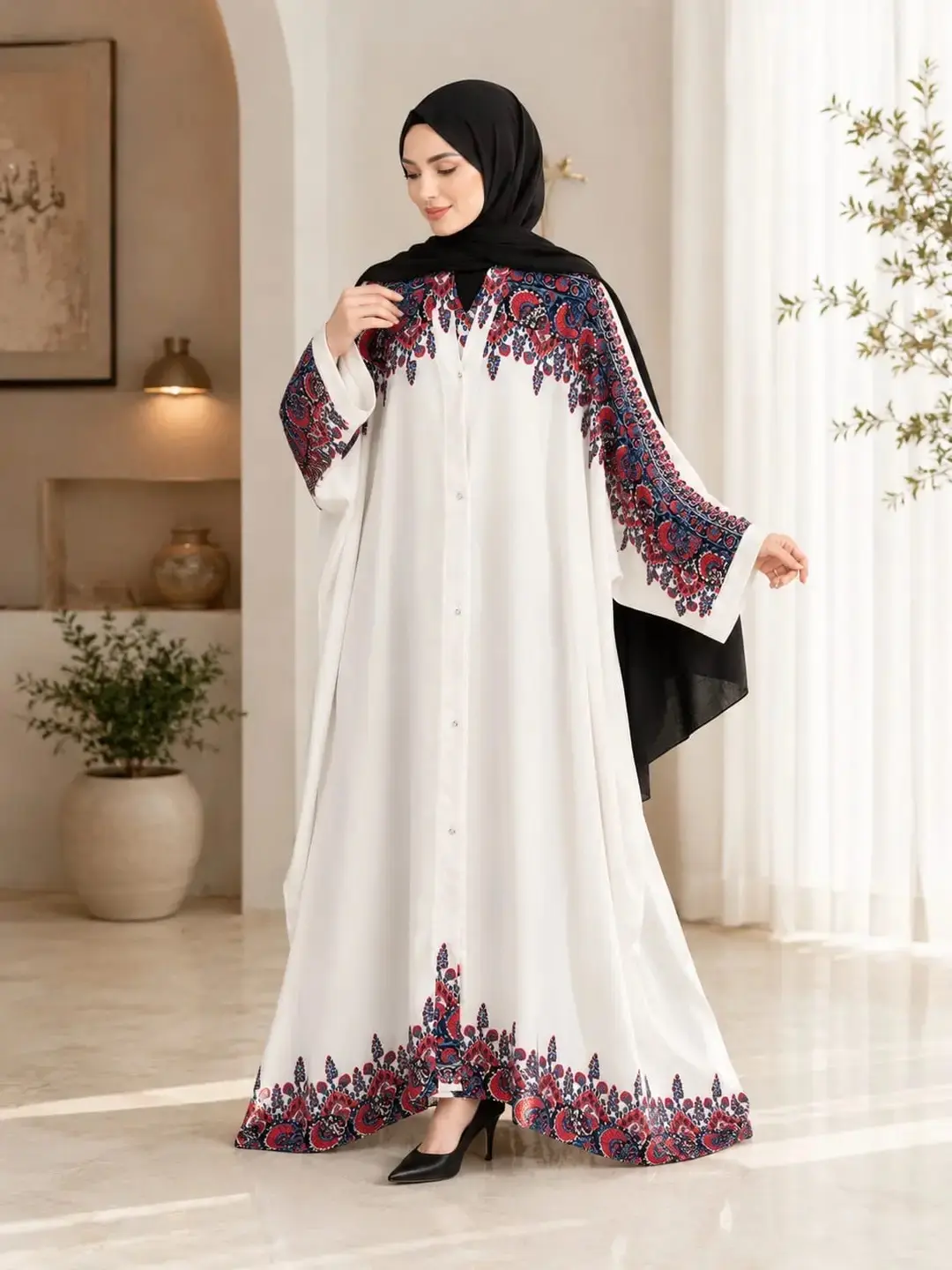 Georgette printed classic abaya in Lahore