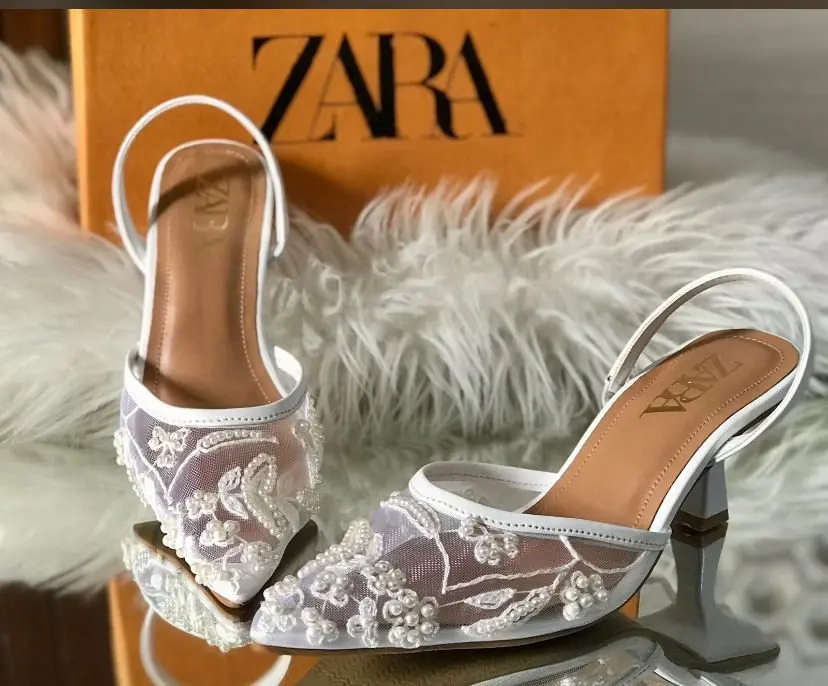 Zara Embroidery Heels* — photo 2