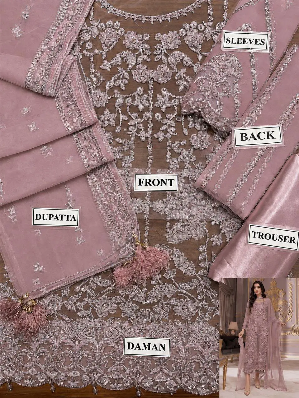 3 pc luxury Net Suit — photo 5