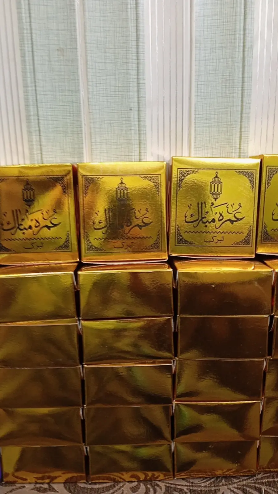 pack of 12 Umrah mubarak printed taburak kajor/dates box size 4/5,Umrah mubarak printed taburak box — photo 3