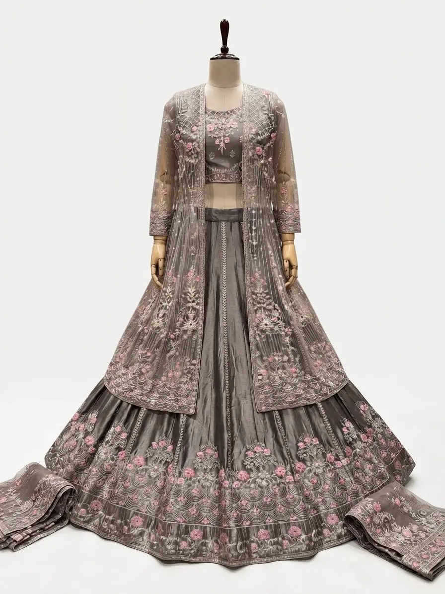 4pc Ready to wear lahnga choli Premium collection in Factory Area, Faisalabad