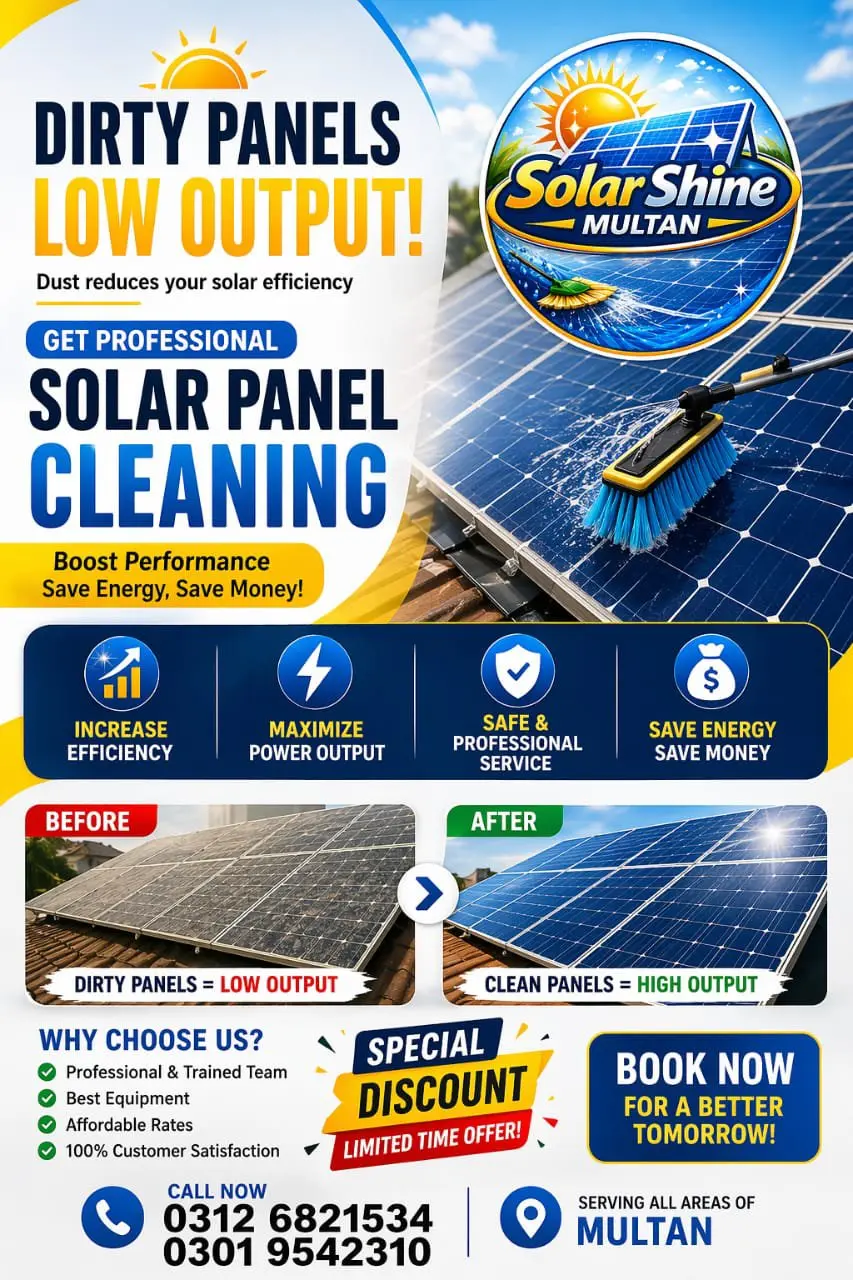 Solar Washing in New Multan, Multan