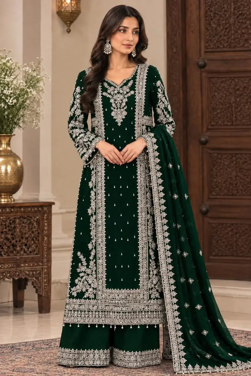 3pcs luxury unstitched suits — photo 2