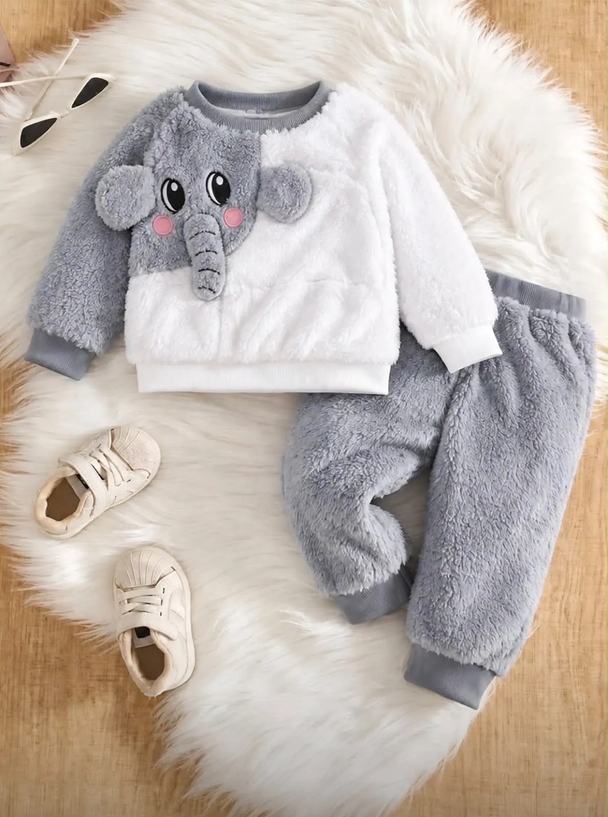 Cute Baby Winter Collection – Soft Plush Fleece Outfit Sets for Boys & Girls — photo 3