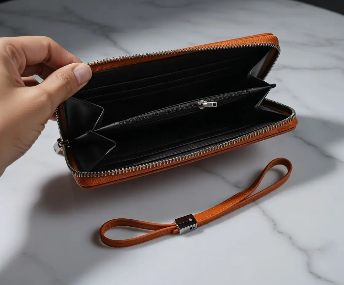 Premium Leather Wallet for Men Stylish Long Wallet for Men with Card and Cash Compartments — photo 2