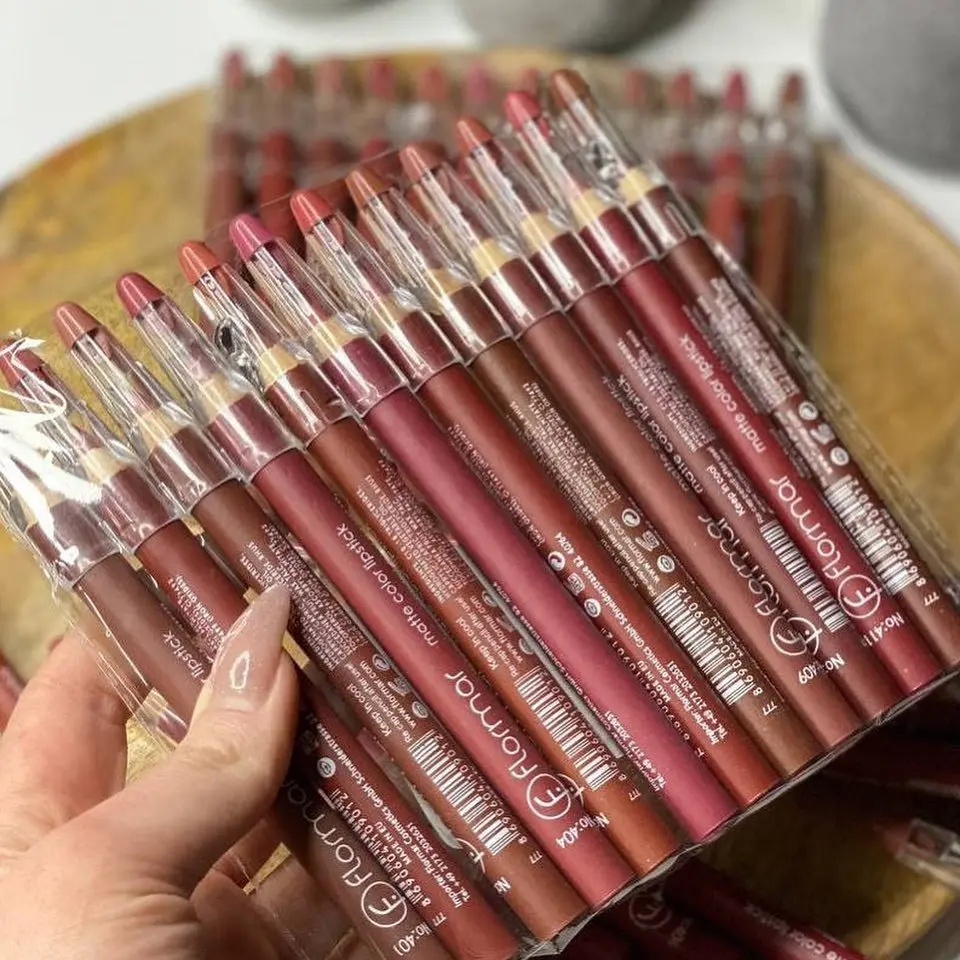 Flormar Soft Lip Liners Matte Color Lipstick Pencil 12 Pcs — photo 2