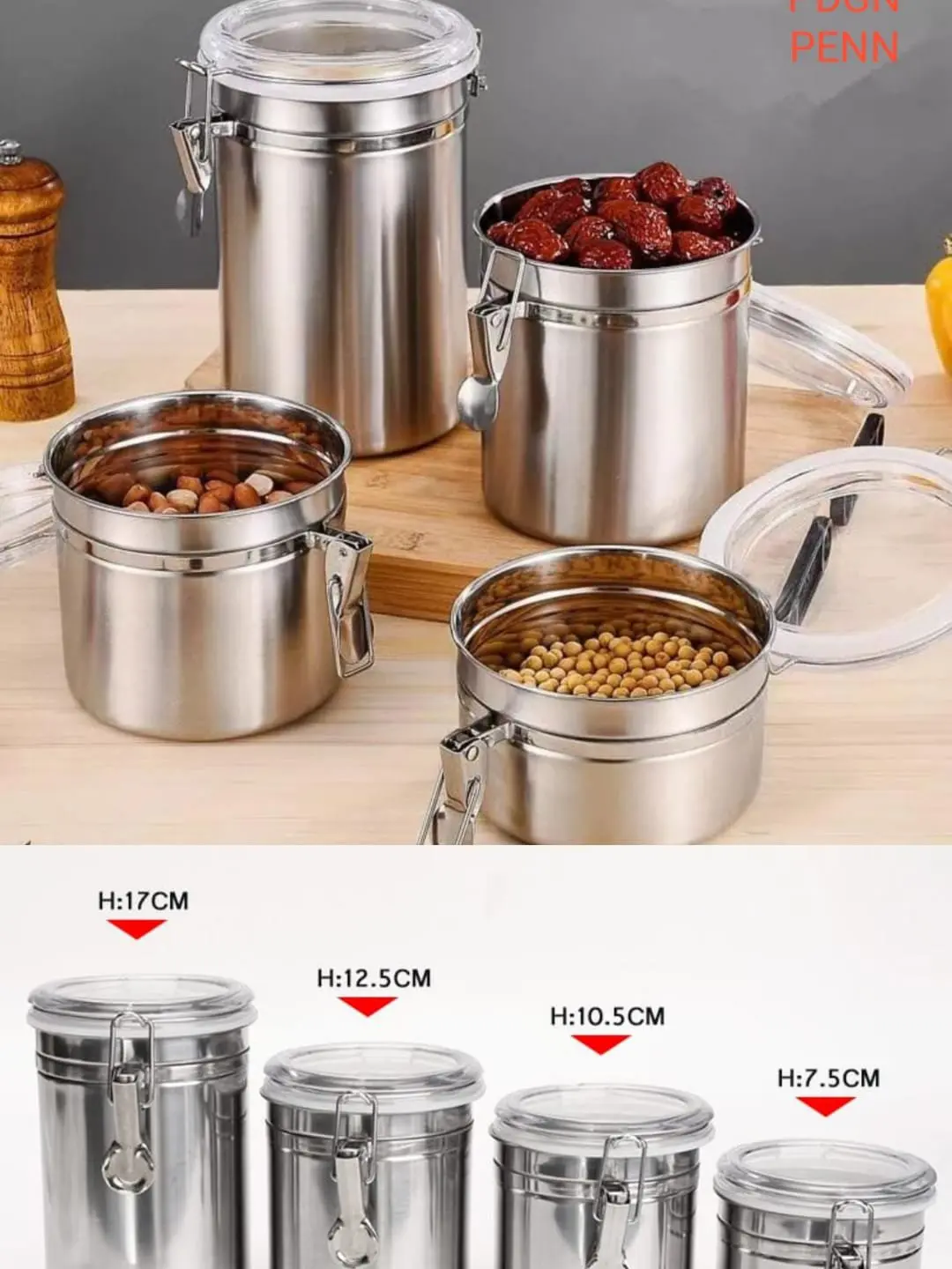 Stainless steel 4pcs jar in Wah Cantt, Wah Cantonment
