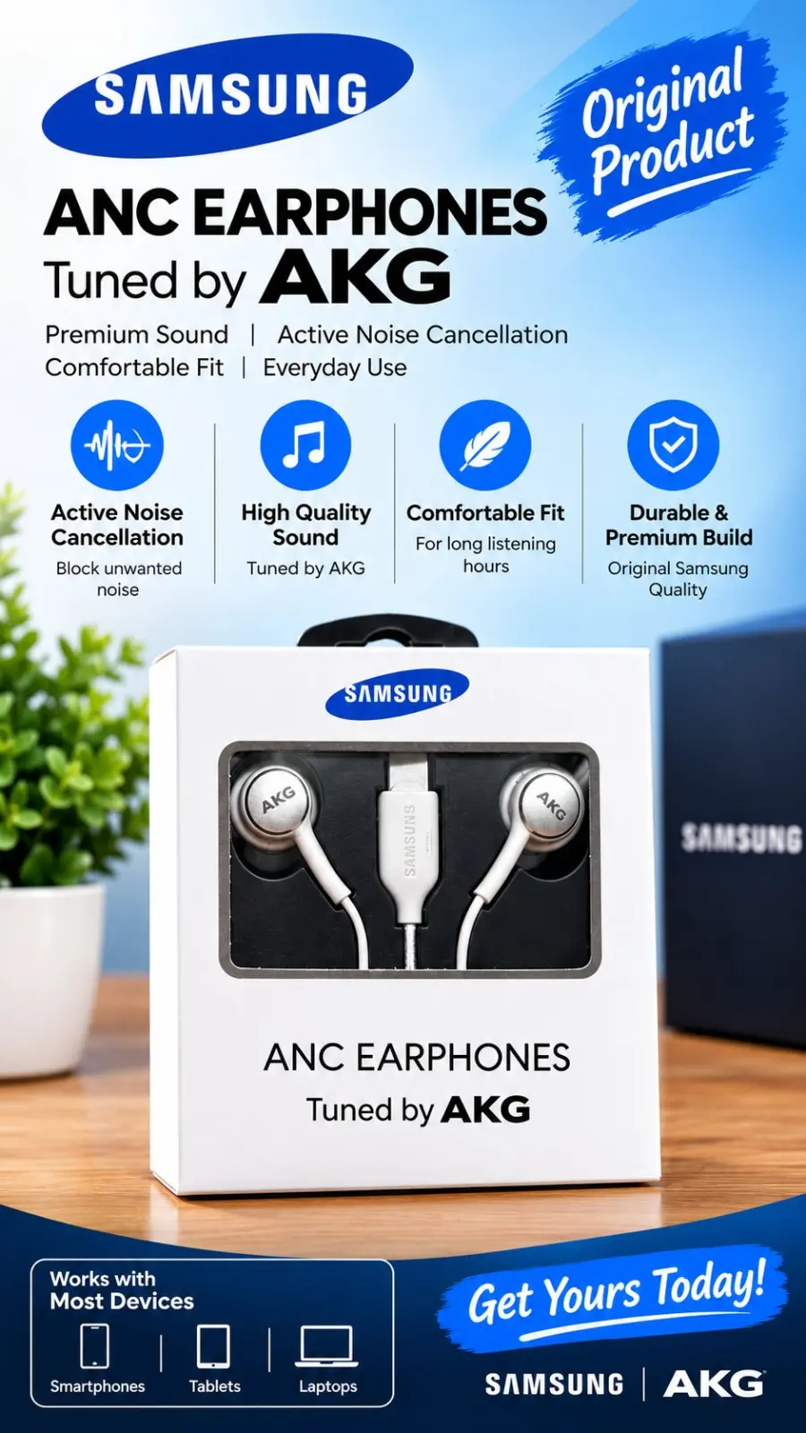 Original Samsung Type-C ANC Earphones β Tuned by AKG β photo 2