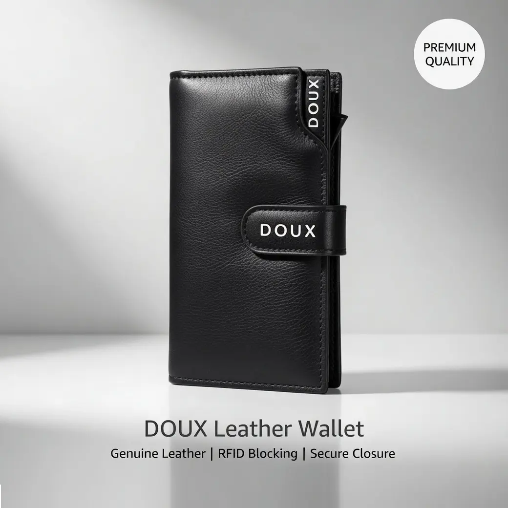 Premium Leather Wallet for Men Stylish Long Wallet for Men with Card and Cash Compartments — photo 5