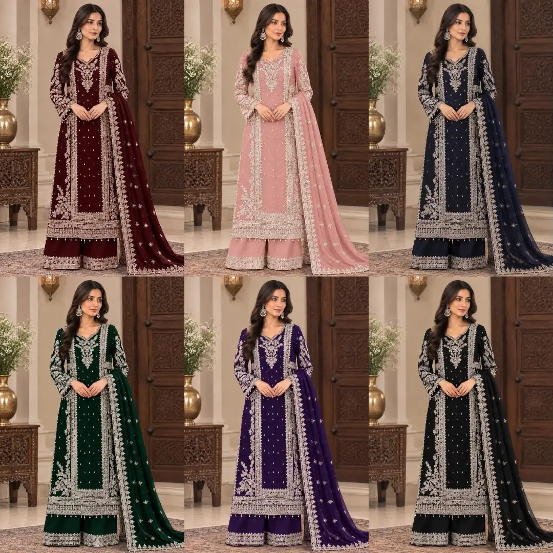 3pcs luxury unstitched suits in Factory Area, Faisalabad