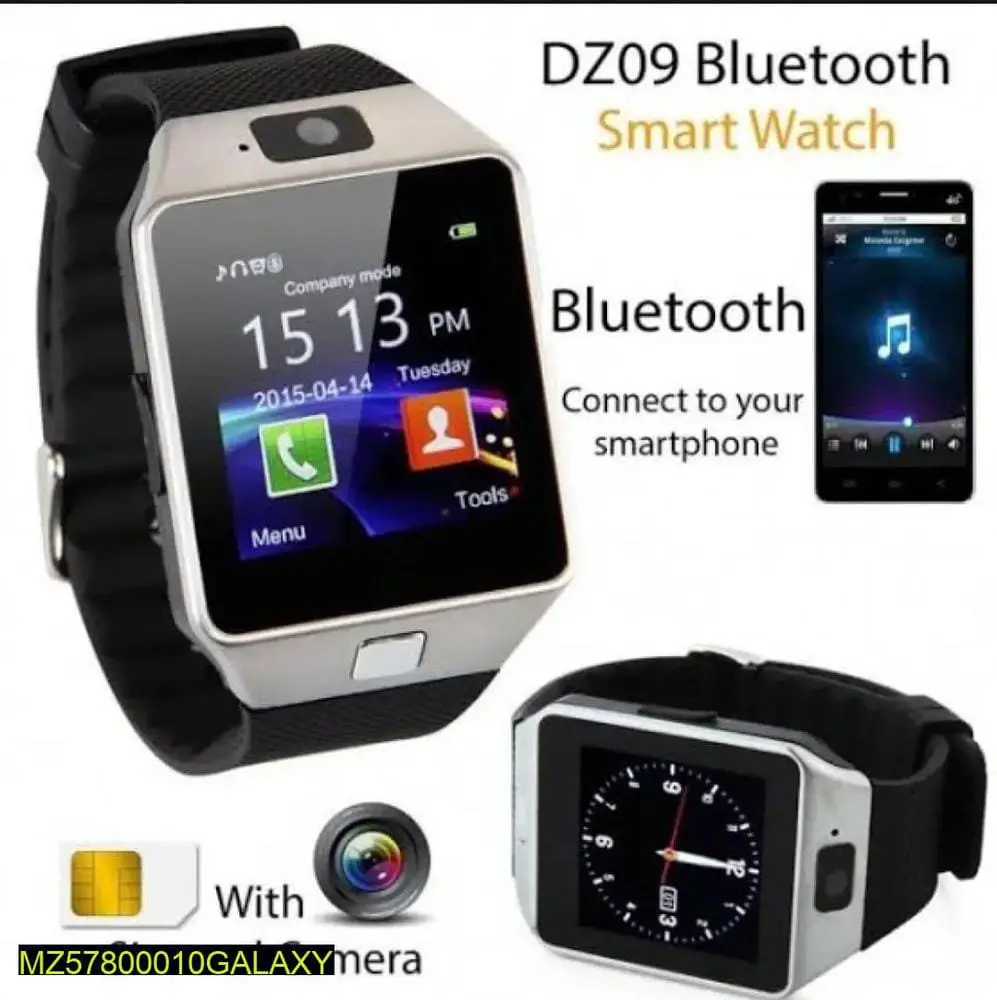 Bluetooth smart watch with camera sim card in Sakrand