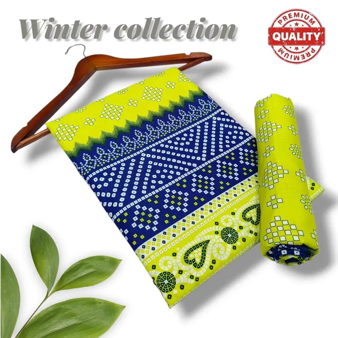 Women printed suit winter collection unstitched in Lahore