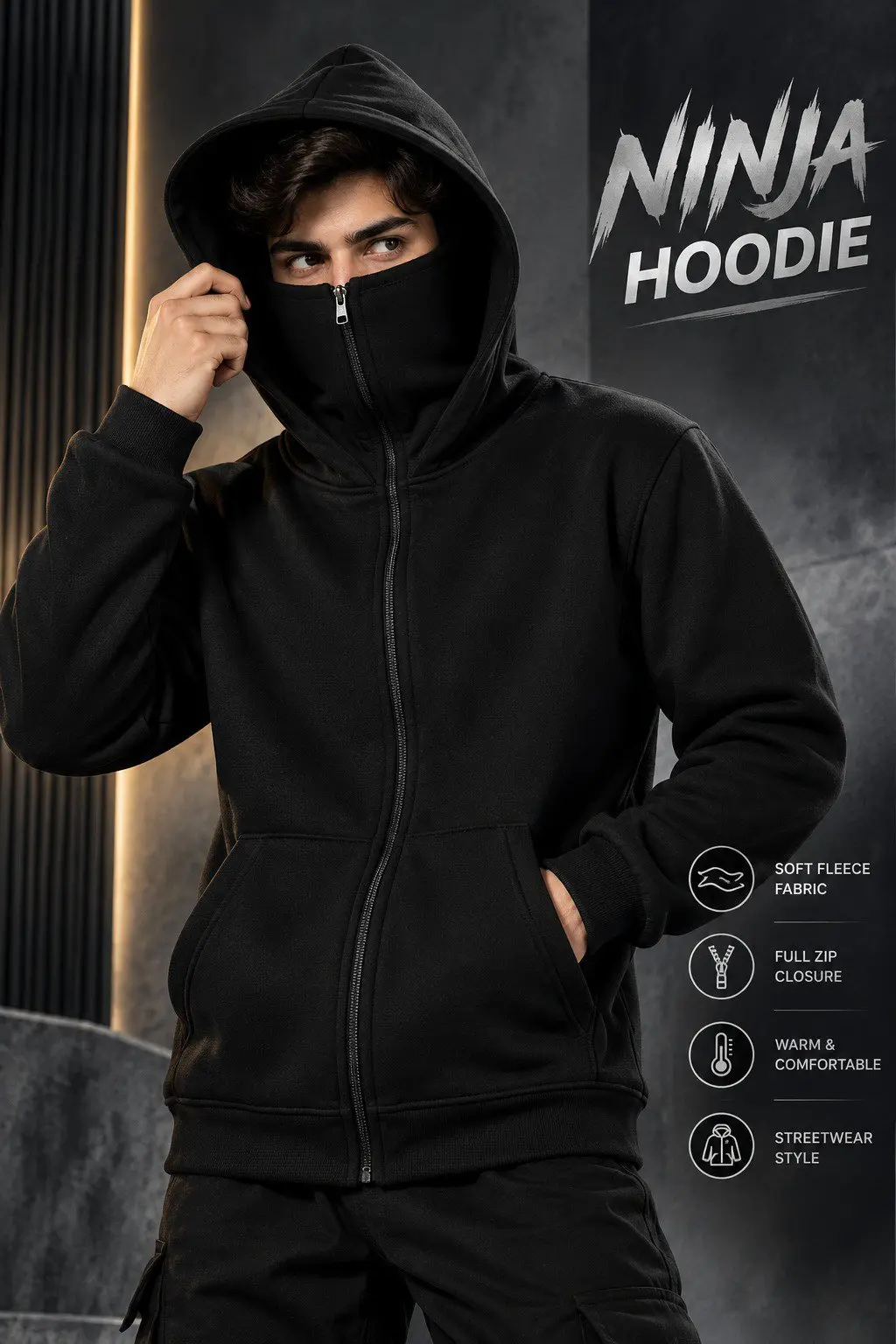 NINJA ZIPPER HOODIE _*For Boys — photo 2