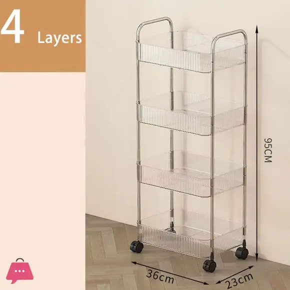 *Multi-Layers Storage Rack Home Trolley for Snacks Cosmetic* in Wah Cantt, Wah Cantonment