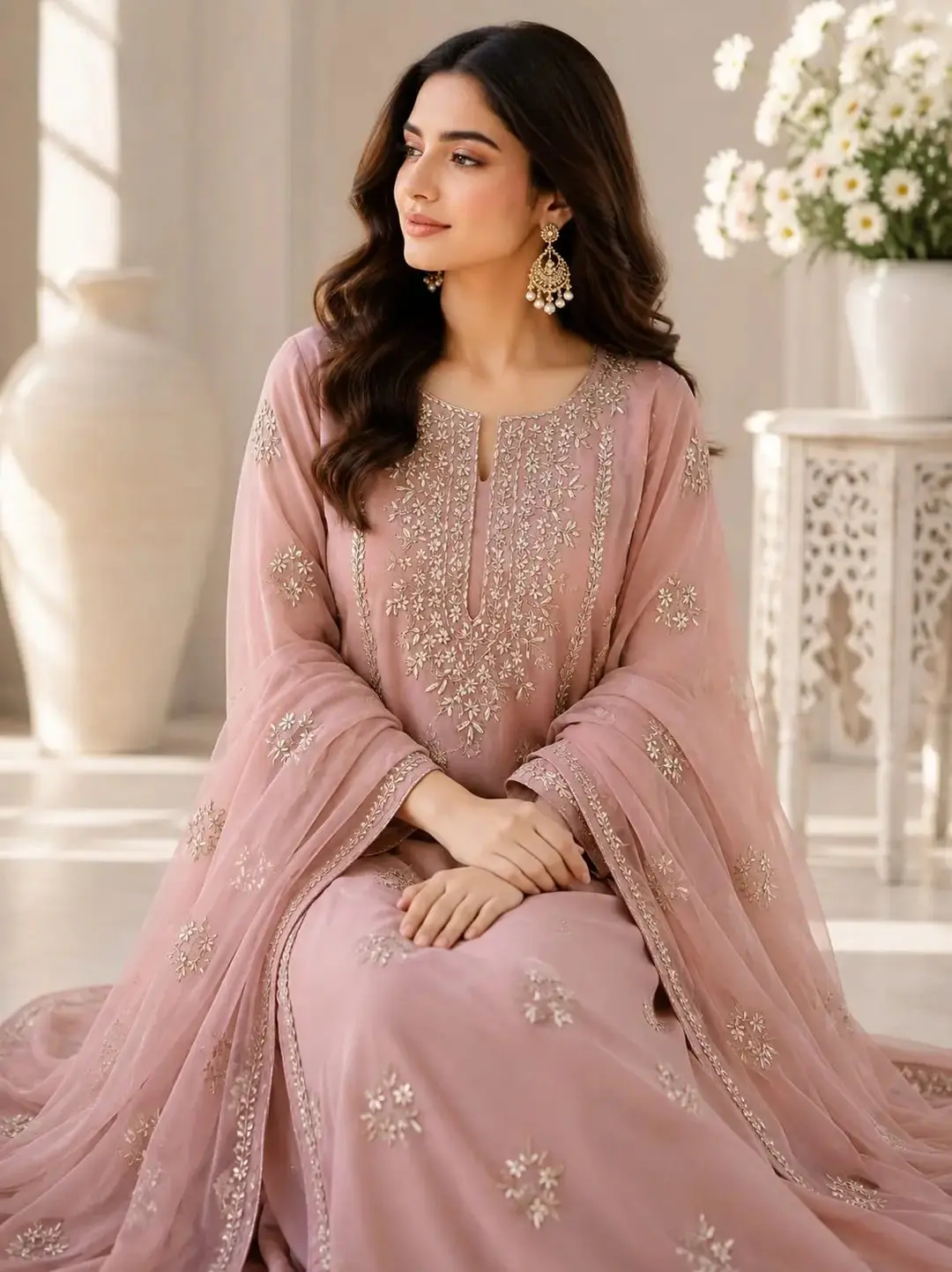 2pcs women's unstitched Gota work suit in Citi Housing, Faisalabad