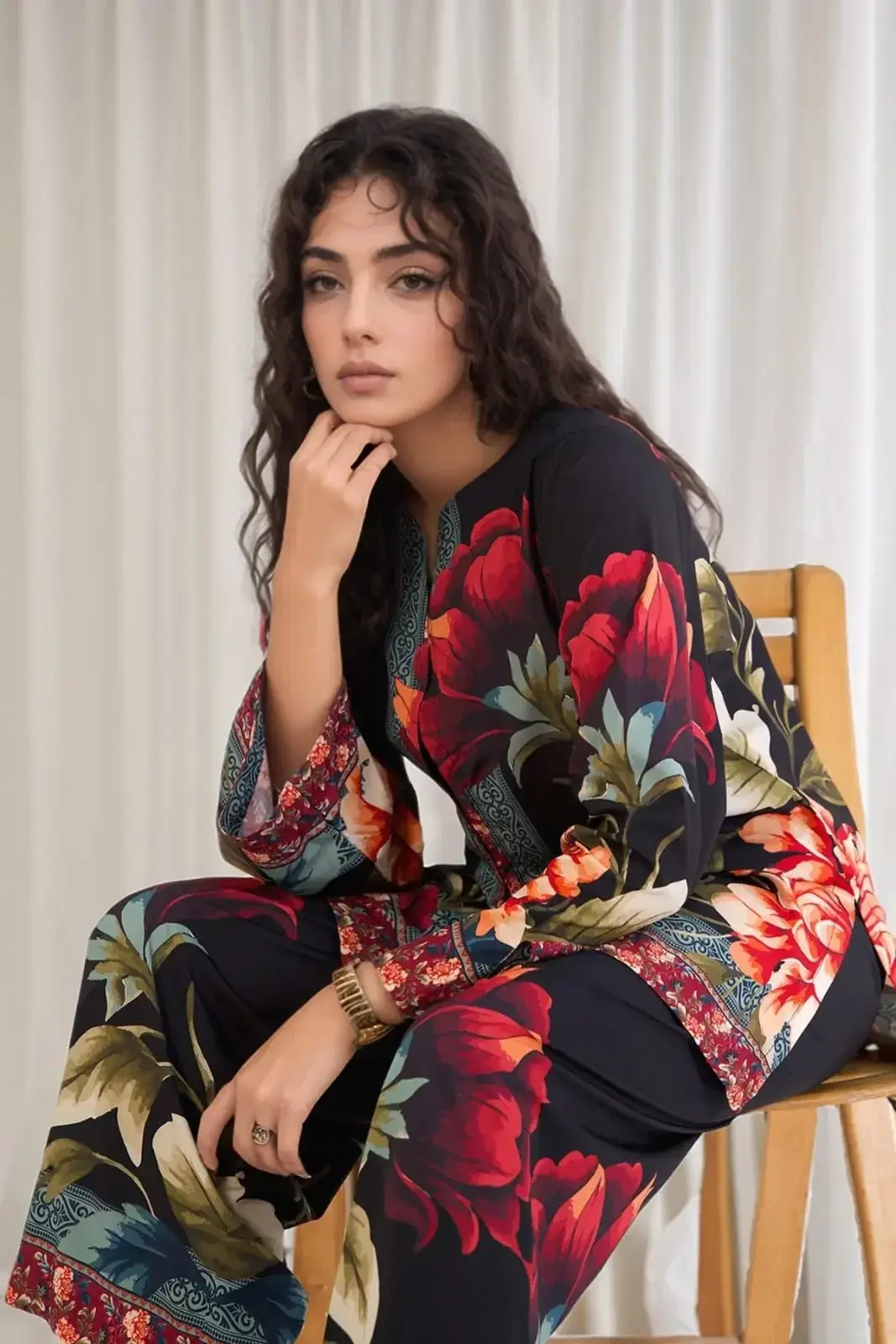 Stylish printed shirt and trouser set 2 pcs — photo 2