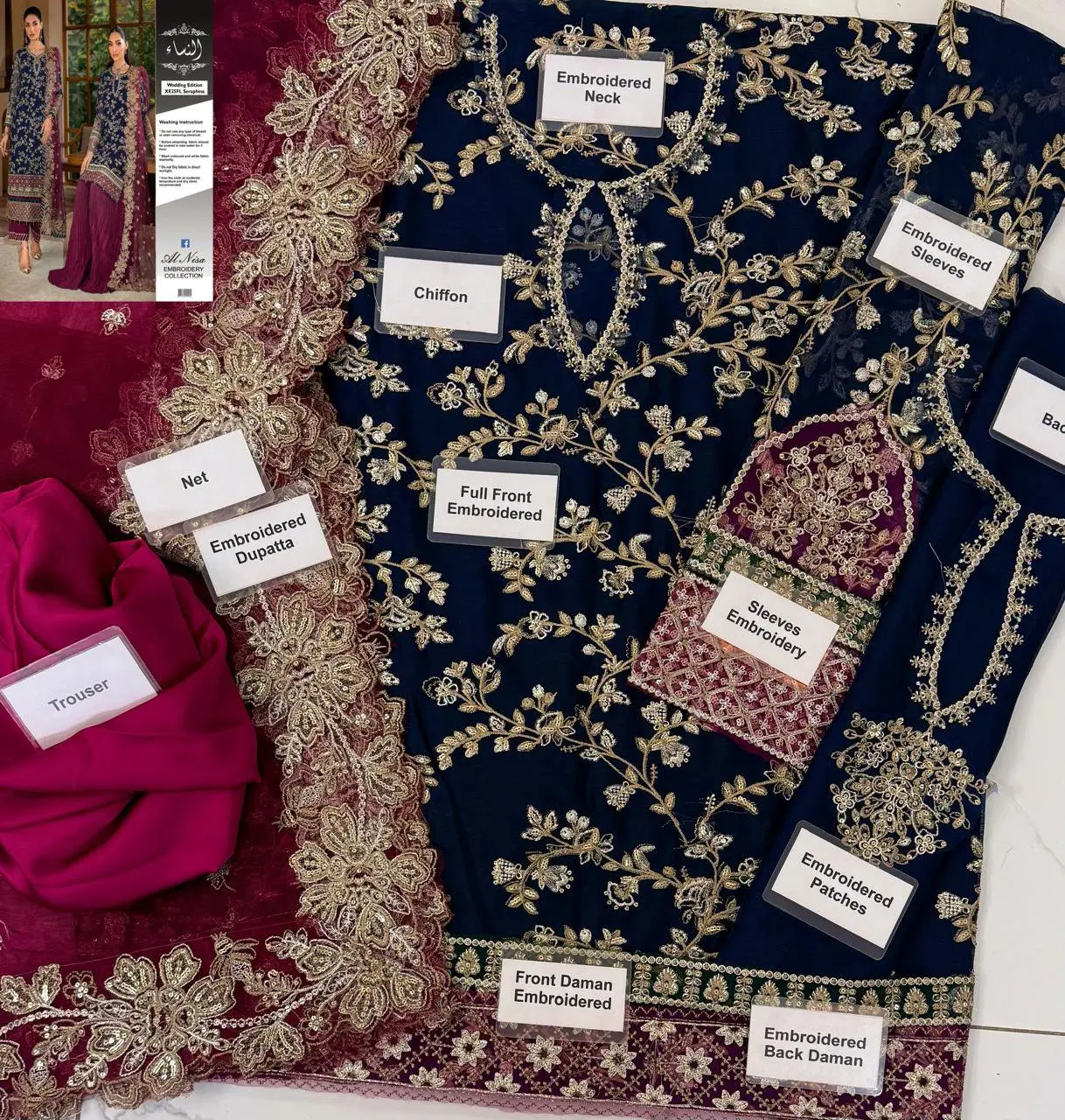 3PC EMB UNSTITCHED COLLECTION — photo 4