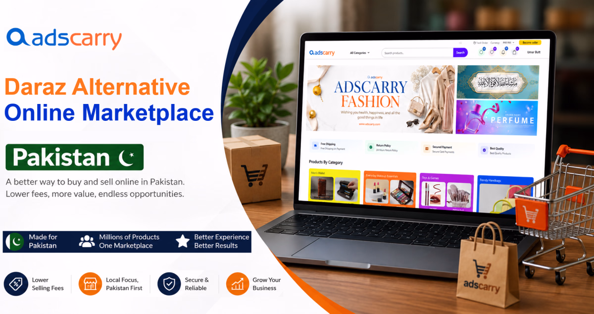 Adscarry.com – The Advanced Daraz Alternative Revolutionizing E-Commerce, B2B Trade, and Digital Marketplace Innovation