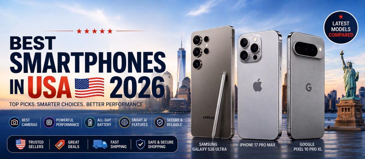 Best Smartphones in USA 2026: Top iPhone, Samsung, Google Pixel & Android Phones